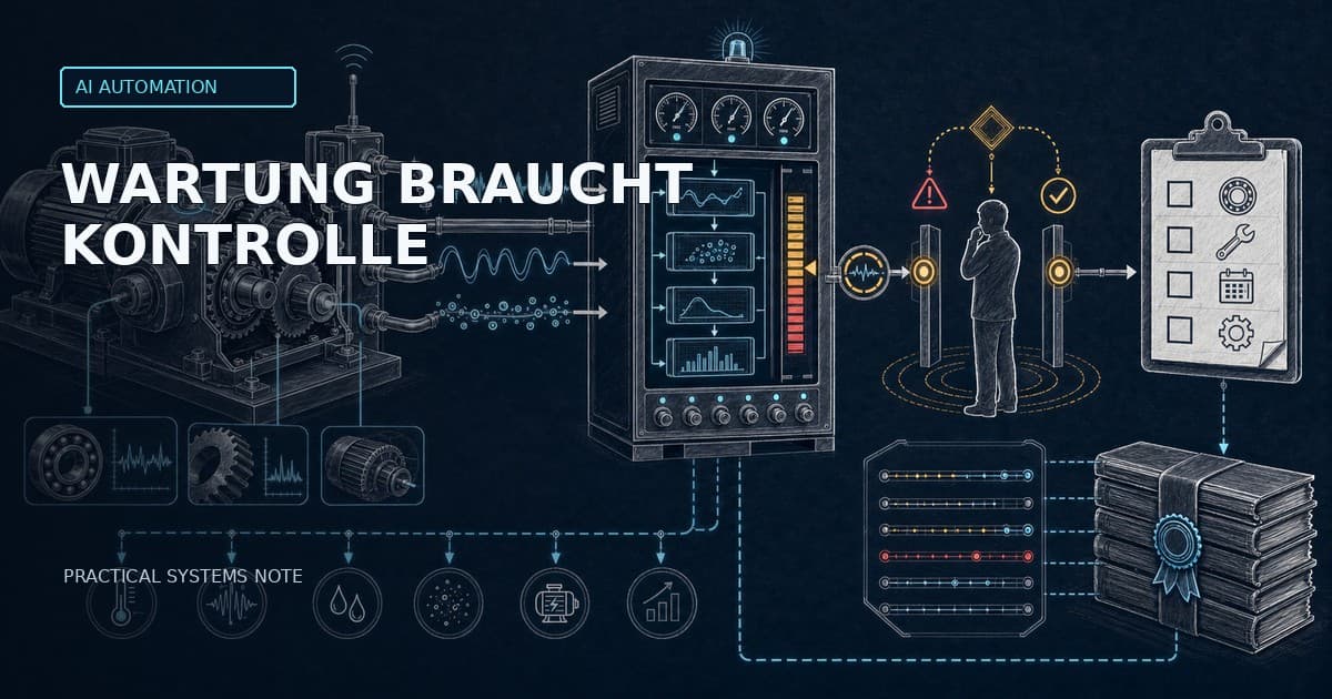 Predictive-Maintenance-Architektur für industrielle KI — localized DE editorial cover