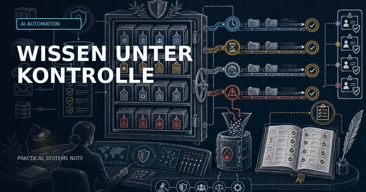 RAG-Daten-Governance für Unternehmens-Wissensbasen — localized DE editorial cover