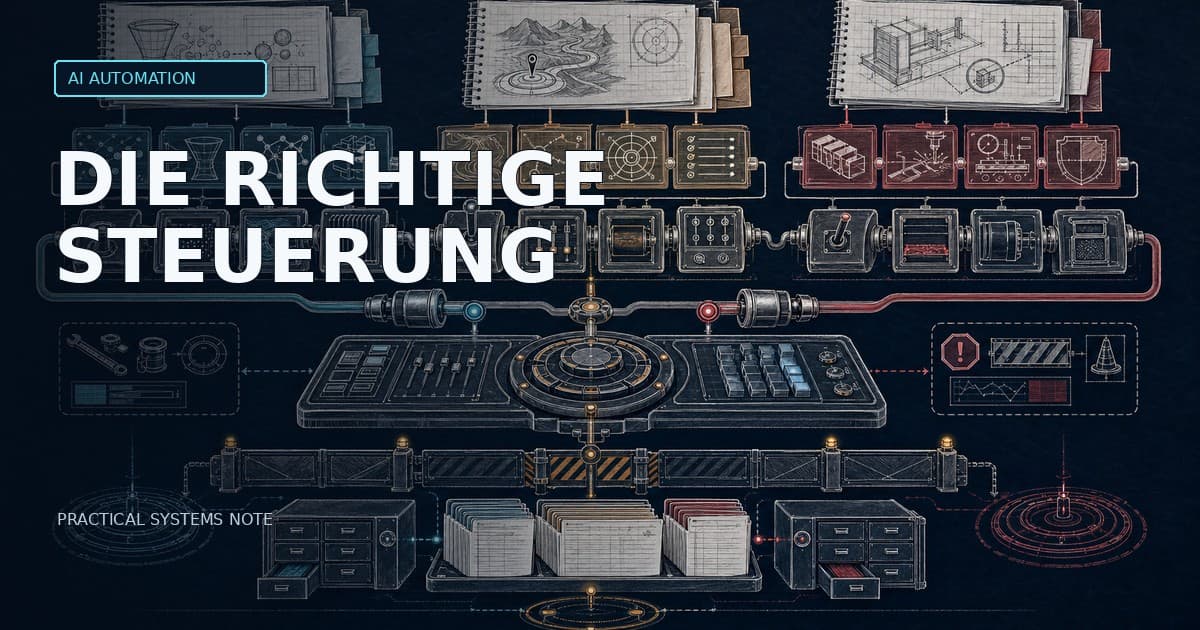 n8n, LangGraph oder Custom Backend: Welche Architektur für KI-Automatisierung sinnvoll ist — localized DE editorial cover
