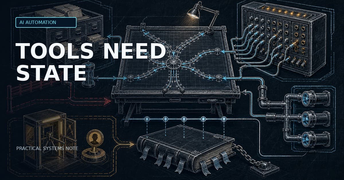 Agentic RAG: When a Knowledge Bot Needs Tools and Workflow State — localized EN editorial cover