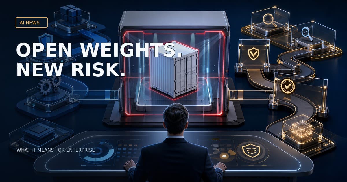AI News: Open Weights Move From Model Debate to Procurement Risk — localized EN editorial cover